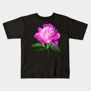 Peonies - One Pink Peony Kids T-Shirt